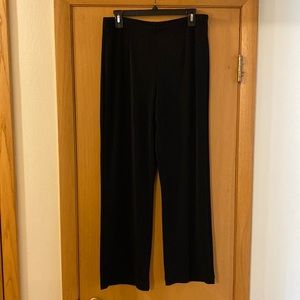 Chico’s Travelers Knit Stretch Pants Acetate Black Size Large 12 (2)